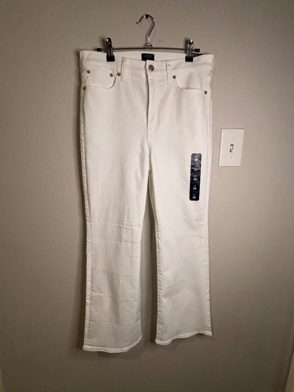 J.Crew White Ankle Flare Jeans – Size 29 – NWT